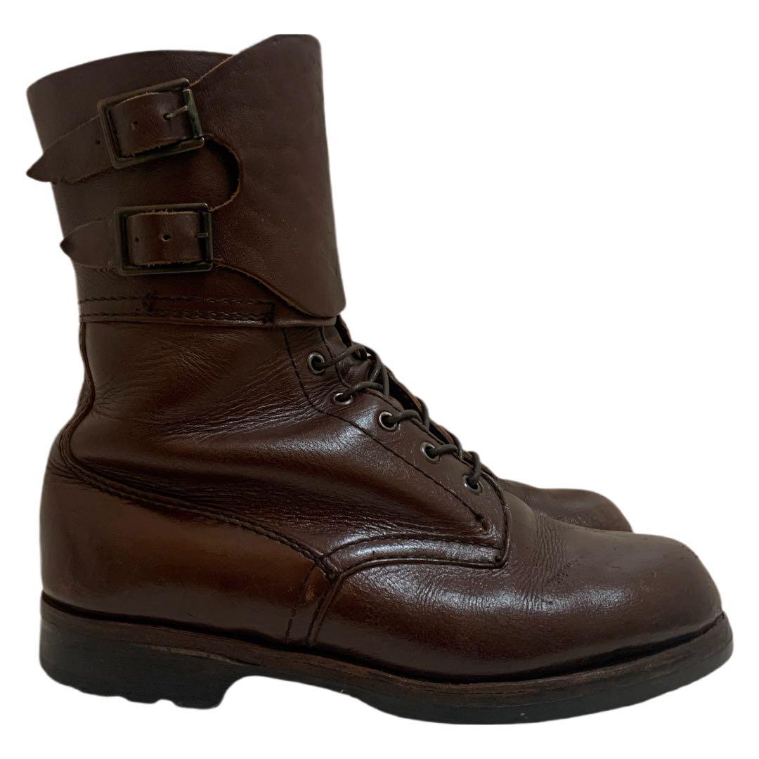 Poland VINTAGE 80s ポーランド軍 ミリタリーブーツ ブラウン