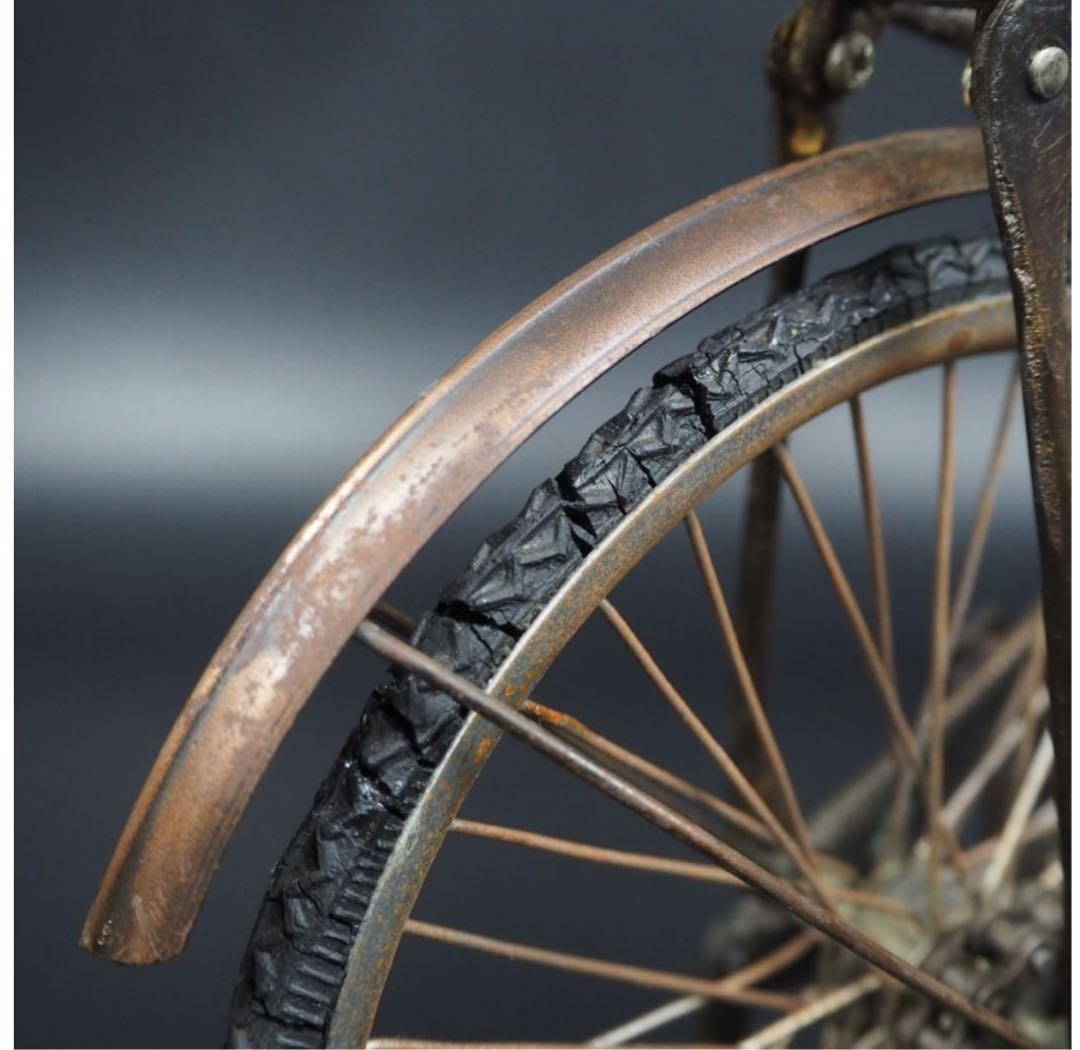 送料無料　レトロ　インテリア　アンティーク　レアミニ自転車　置物　42.5ｃｍ