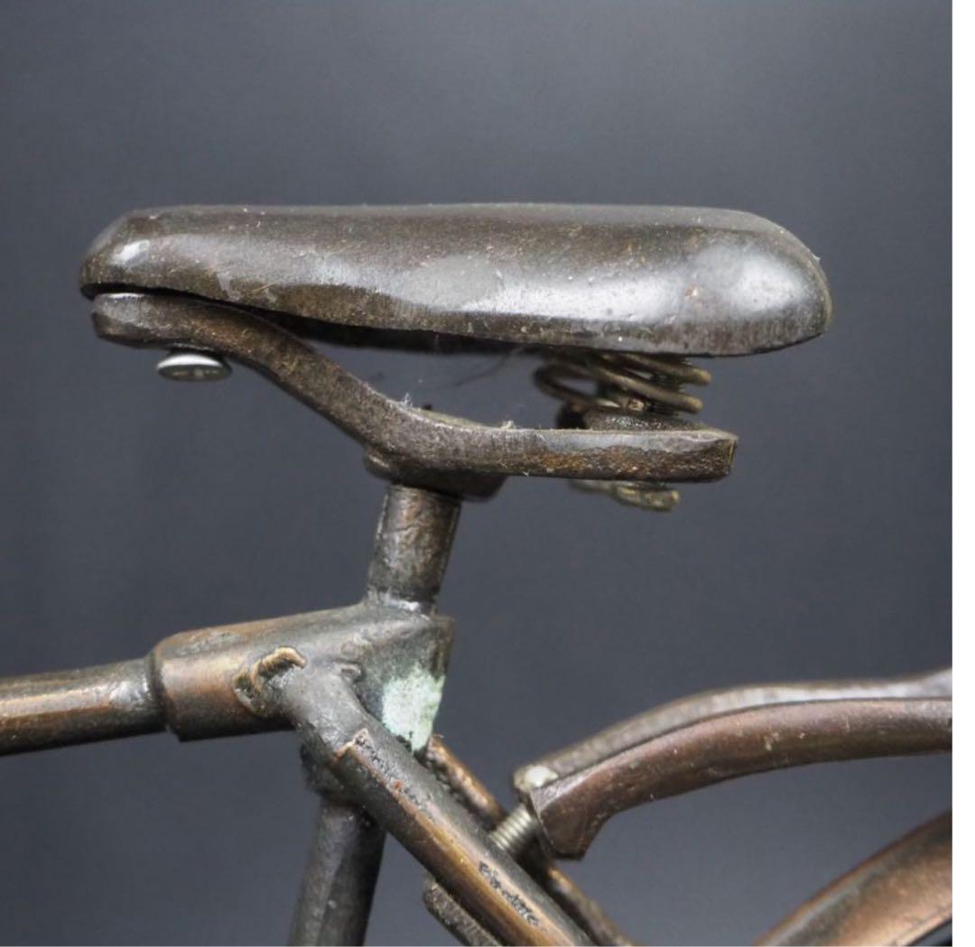 送料無料　レトロ　インテリア　アンティーク　レアミニ自転車　置物　42.5ｃｍ