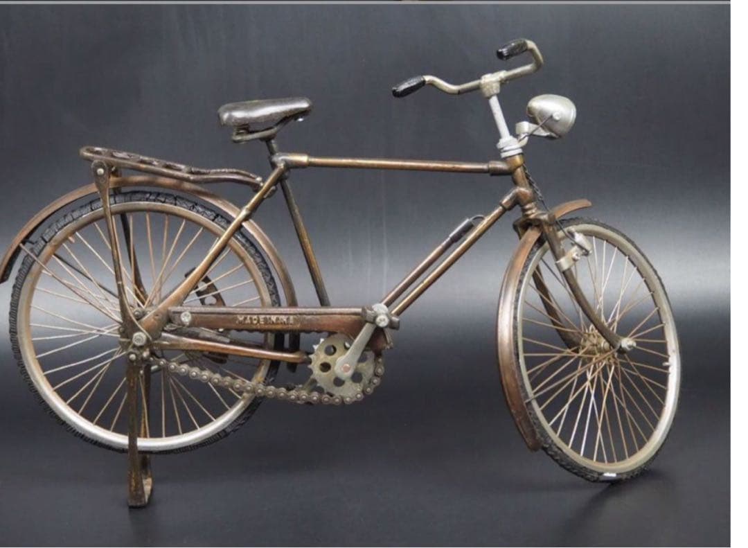 送料無料　レトロ　インテリア　アンティーク　レアミニ自転車　置物　42.5ｃｍ