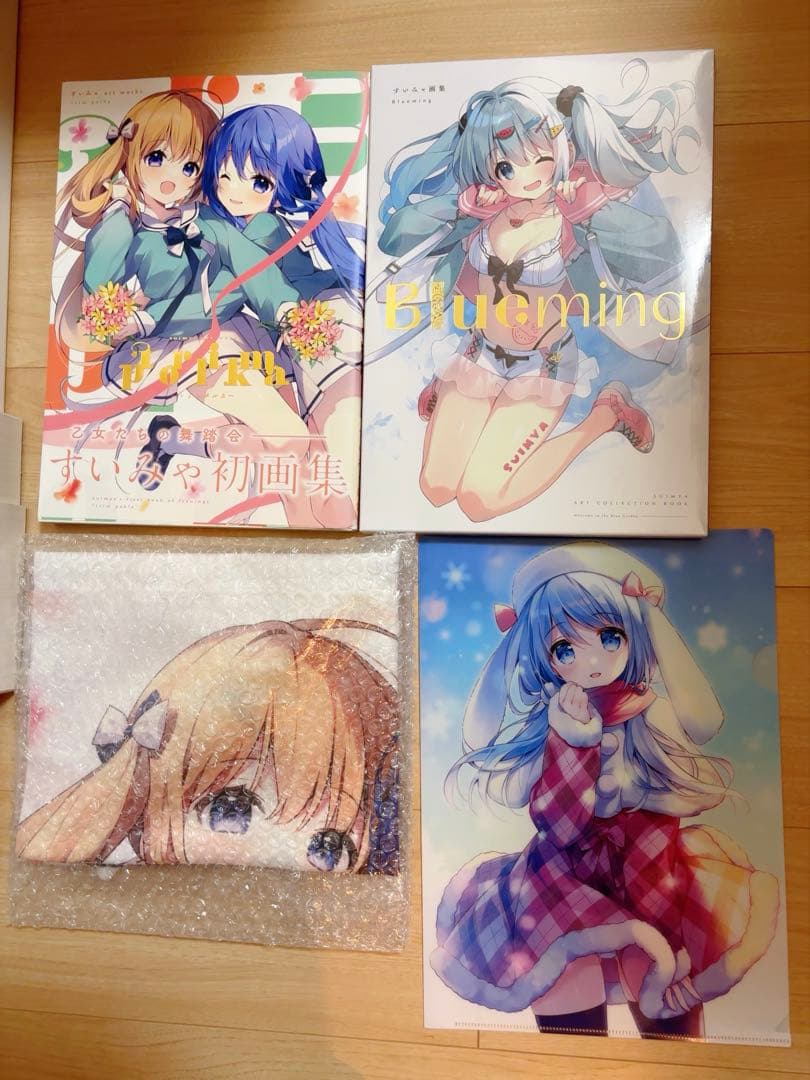 Blueming すいみゃ画集+箔押しケース＋メロン限定B2タペ＋予約ファイル