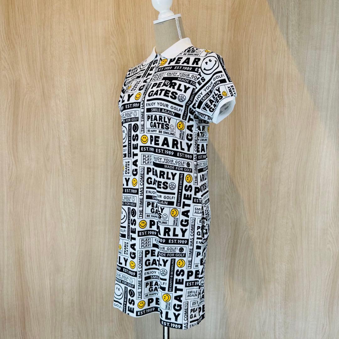 PEARLY GATES　パリーゲイツ　ポロシャツワンピース　総柄　1サイズ