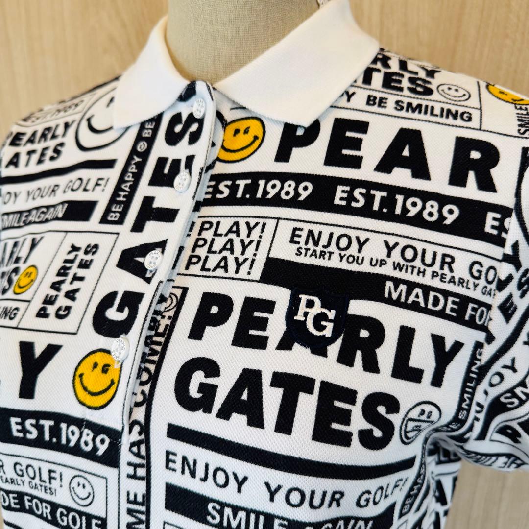 PEARLY GATES　パリーゲイツ　ポロシャツワンピース　総柄　1サイズ