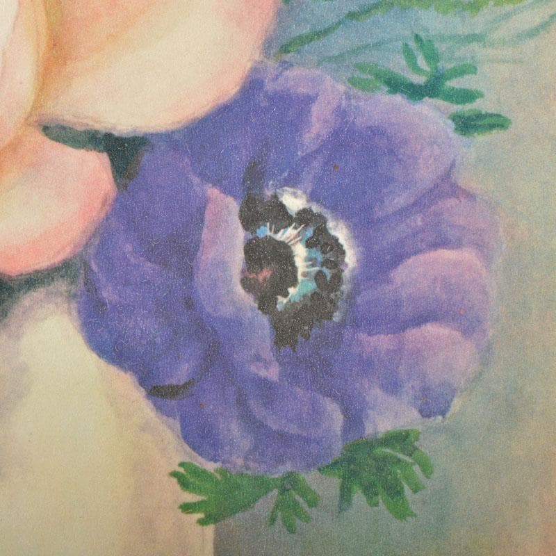 （株）大丸発行　複製　堂本印象筆「花のむれと壷」128/300　V　R4697B