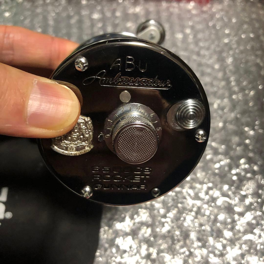 【美品】ABU アブ　アンバサダー 6500CS ロケット　ガンナー　クローム②