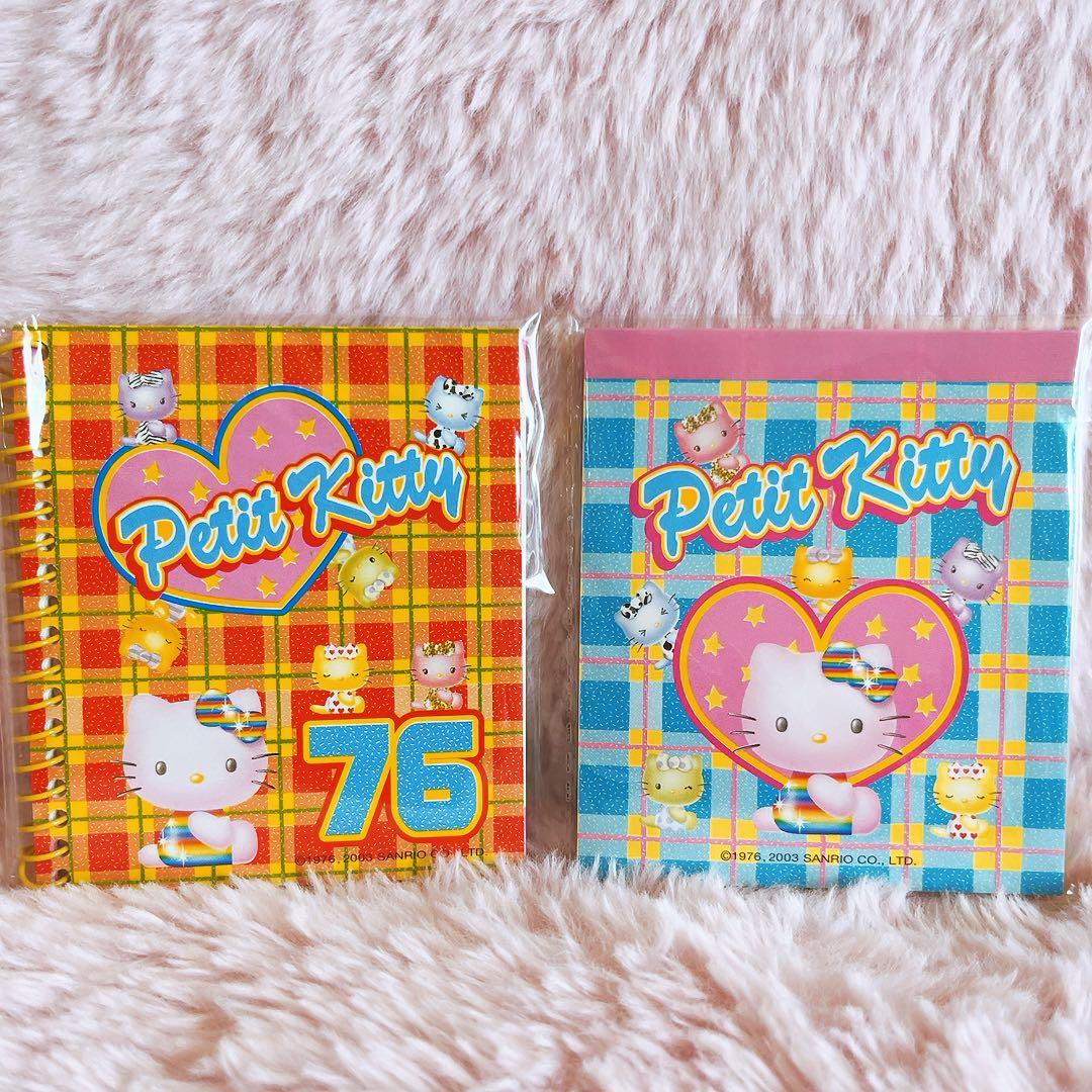 希少レア　ハローキティ　ホシ　レターパッド　メモ　付箋　シール　2002