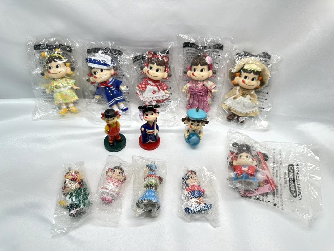 【豪華13点セット】不二家 ペコちゃん プリティ/首振り人形/ミニミニ