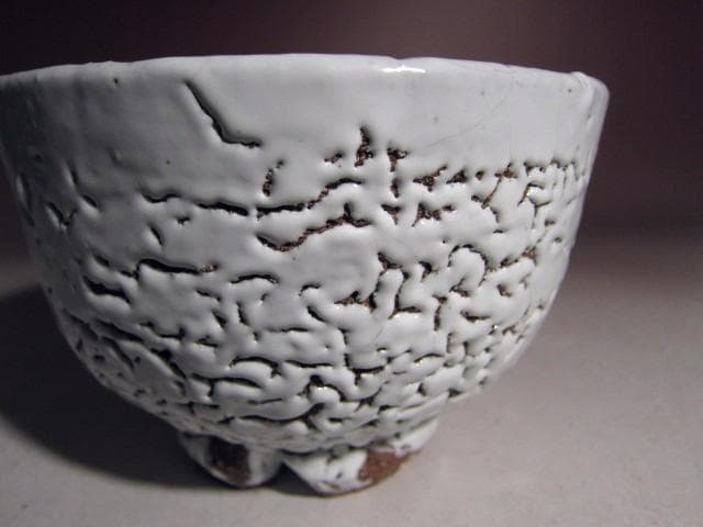 初お値下げ！☆人間国宝十一代 三輪休雪　白茶碗【侘の友】　而妙斎花押☆a577