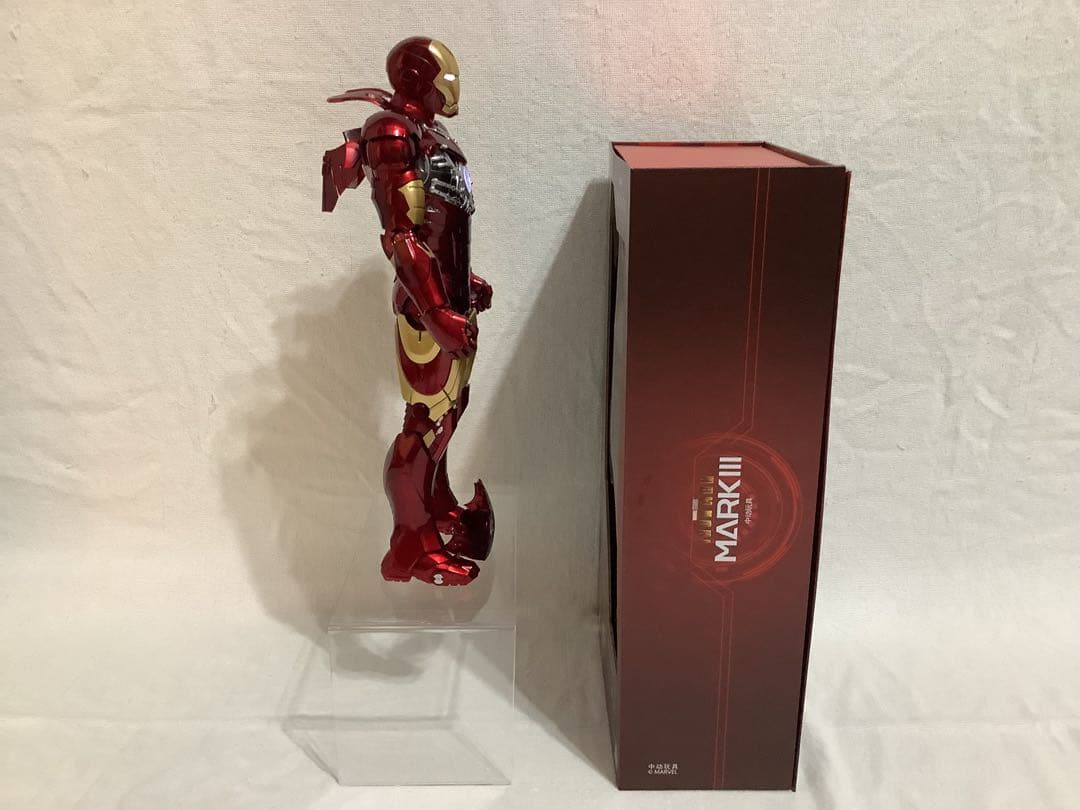 中动玩具 1/5 IRON MAN MK3 アクションフィギュア 発光機能付き