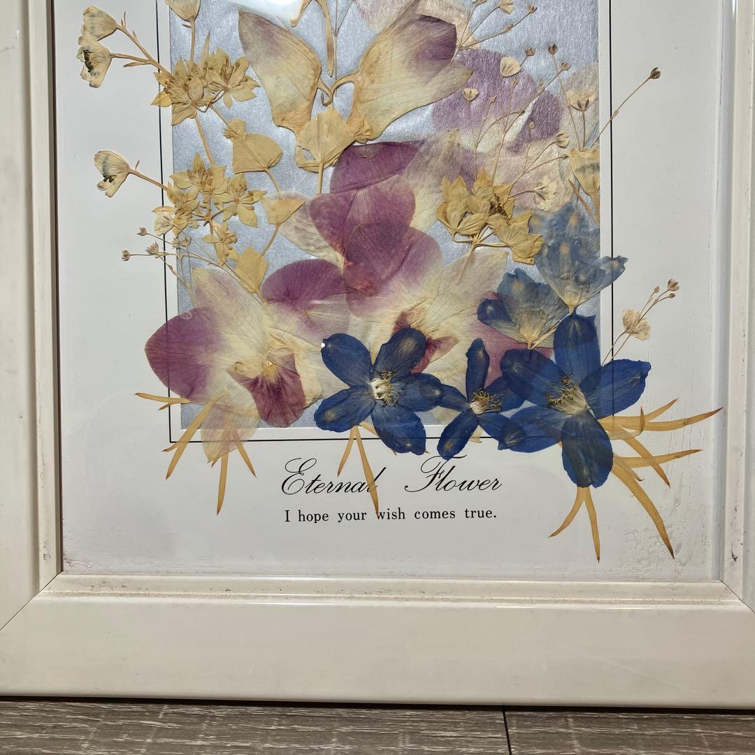 レトロ Eternal Flower 押し花アート 額装 インテリア 壁掛け