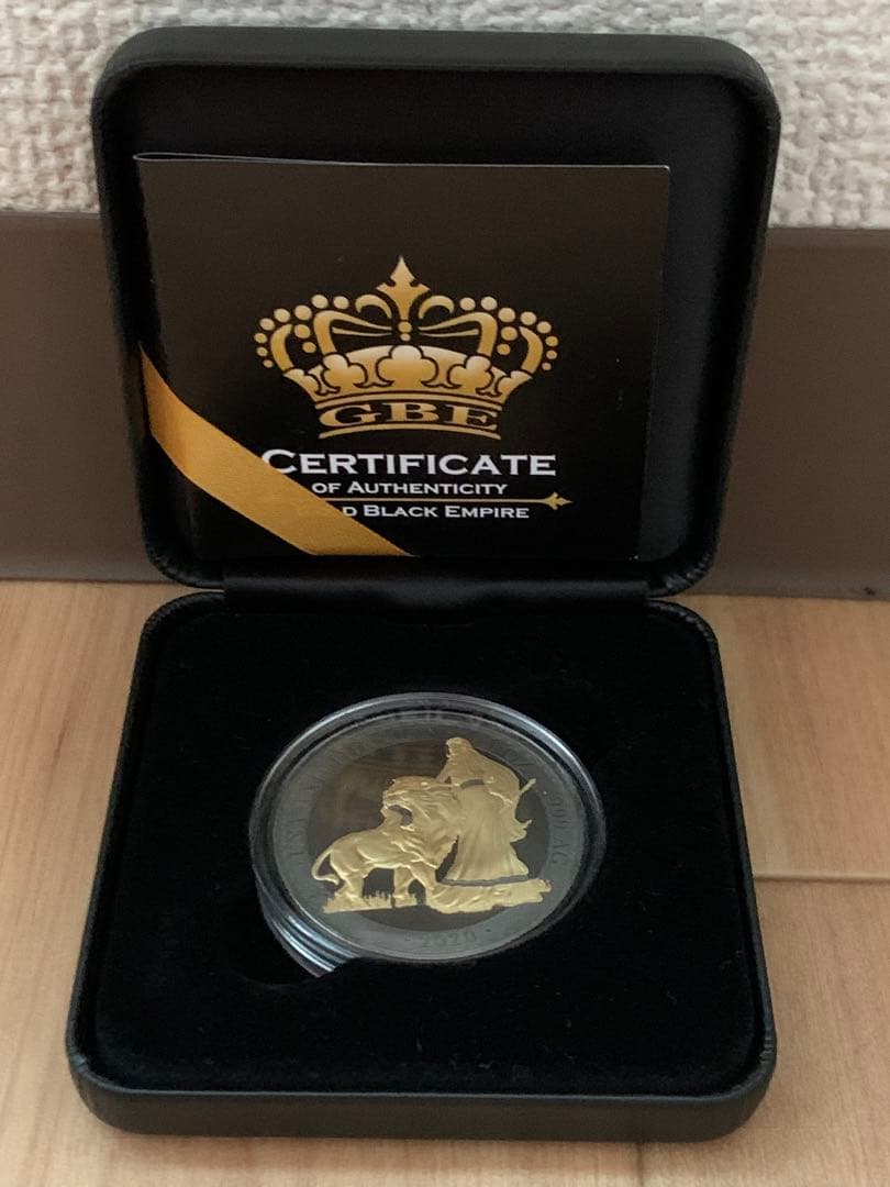 限定500枚 2020年　ウナとライオン 1オンス銀貨　ブラックエンパイア✿銀貨