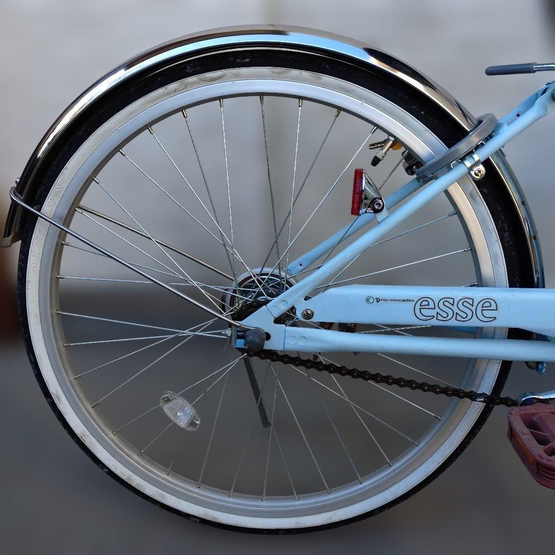 esse 子供用自転車 マカロンブルー 前カゴ付き　22インチ　BAA