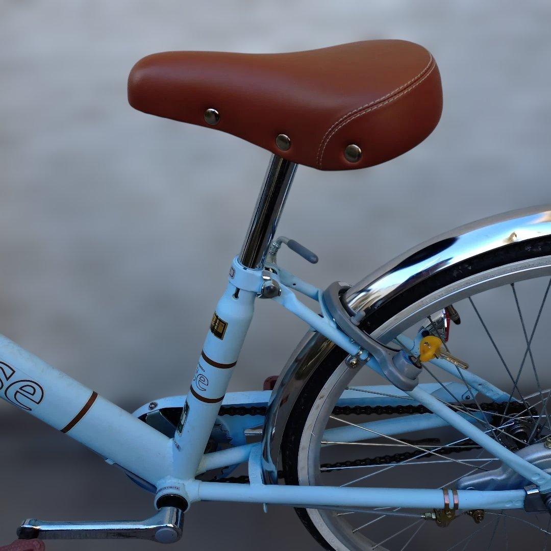 esse 子供用自転車 マカロンブルー 前カゴ付き　22インチ　BAA