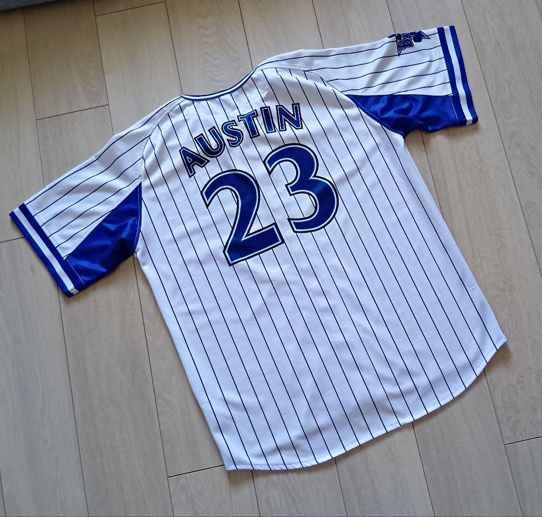 横浜　DeNA ベイスターズ　オースティン　ハイクオリティ ユニフォーム L