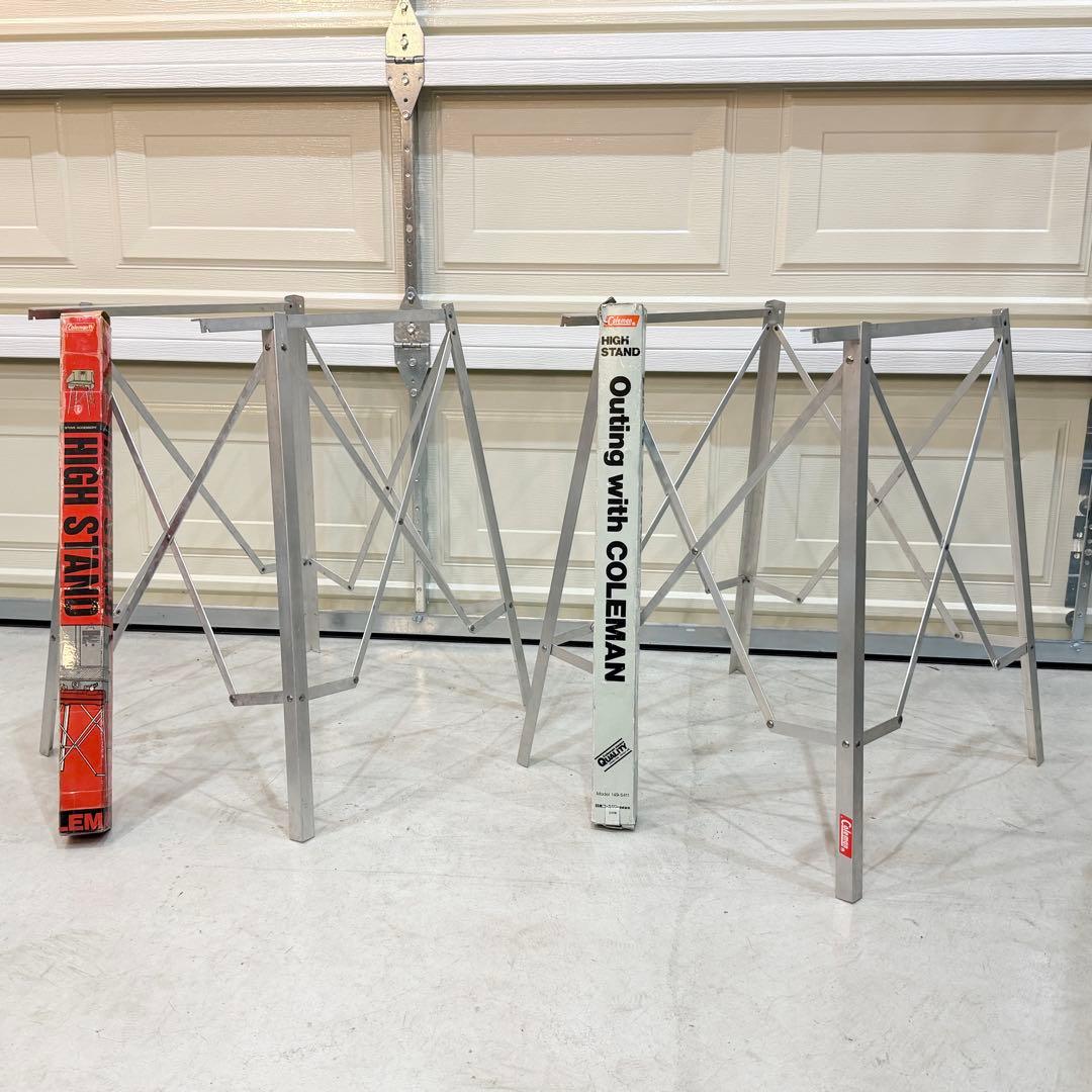 【美品】コールマン　ハイスタンド　2セット　箱付き　ヴィンテージ