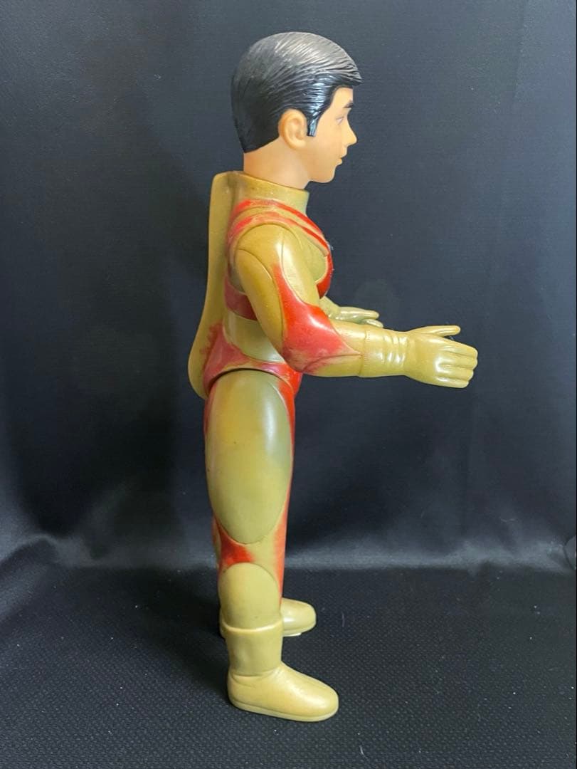 大サイズ【昭和当時物】■ ブルマァク 面取れ ウルトラマンA ソフビ / 面欠品