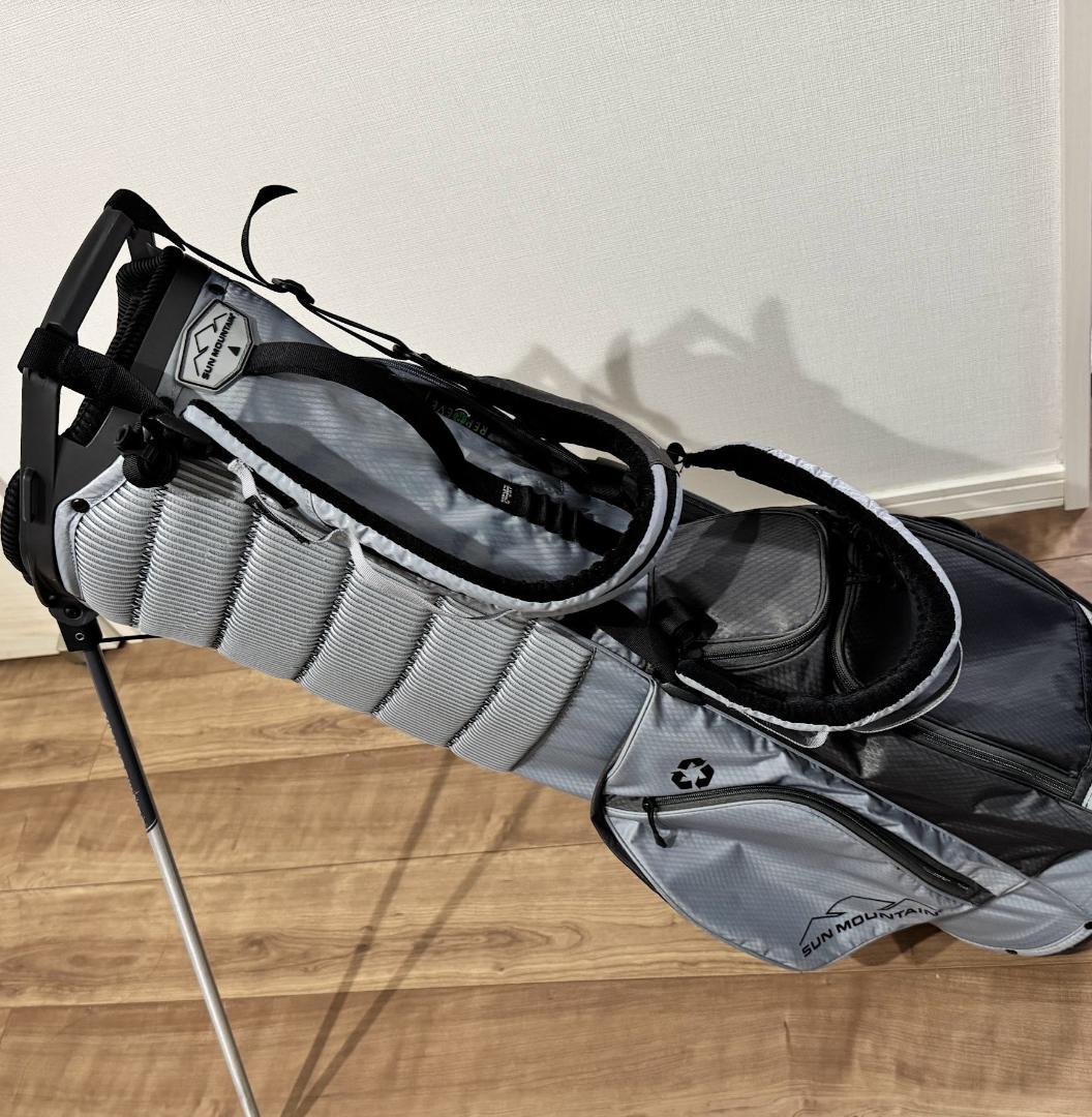 サンマウンテン グレー スタンド キャディバッグ 軽量