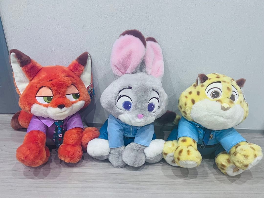 ズートピア2 ジュディ ニック ぬいぐるみ　コストコ　ブランケット付き