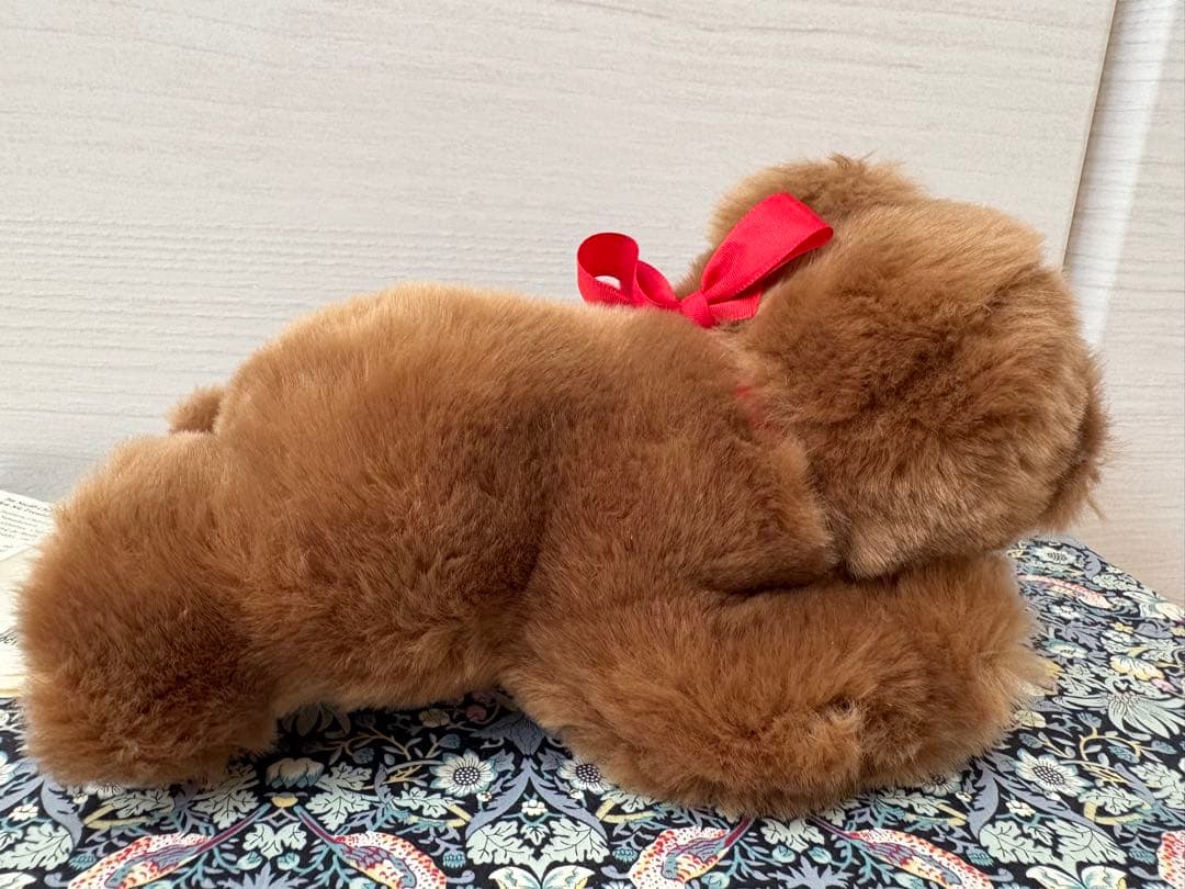 タグ付　シュタイフ　Floppy Bear ぬいぐるみ　寝そべり　テディベア