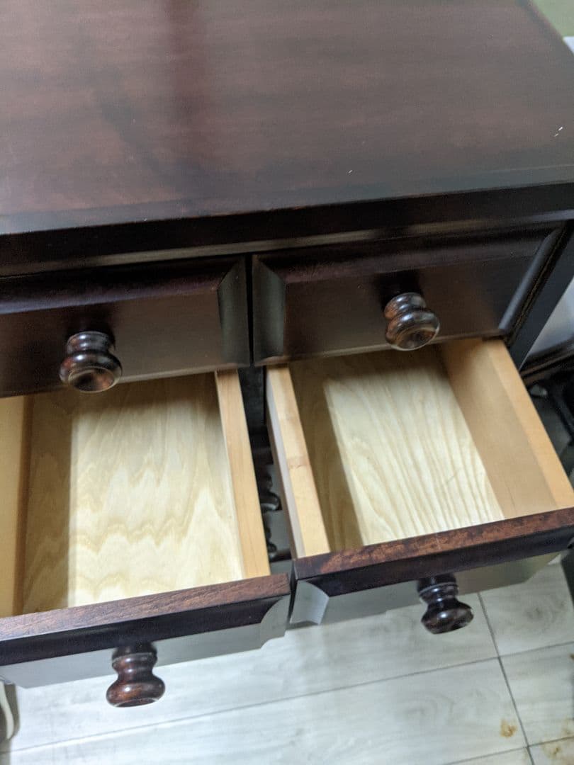 民芸調 スリム チェスト 縦長箪笥 整理タンス 収納 和家具 和モダン ６段