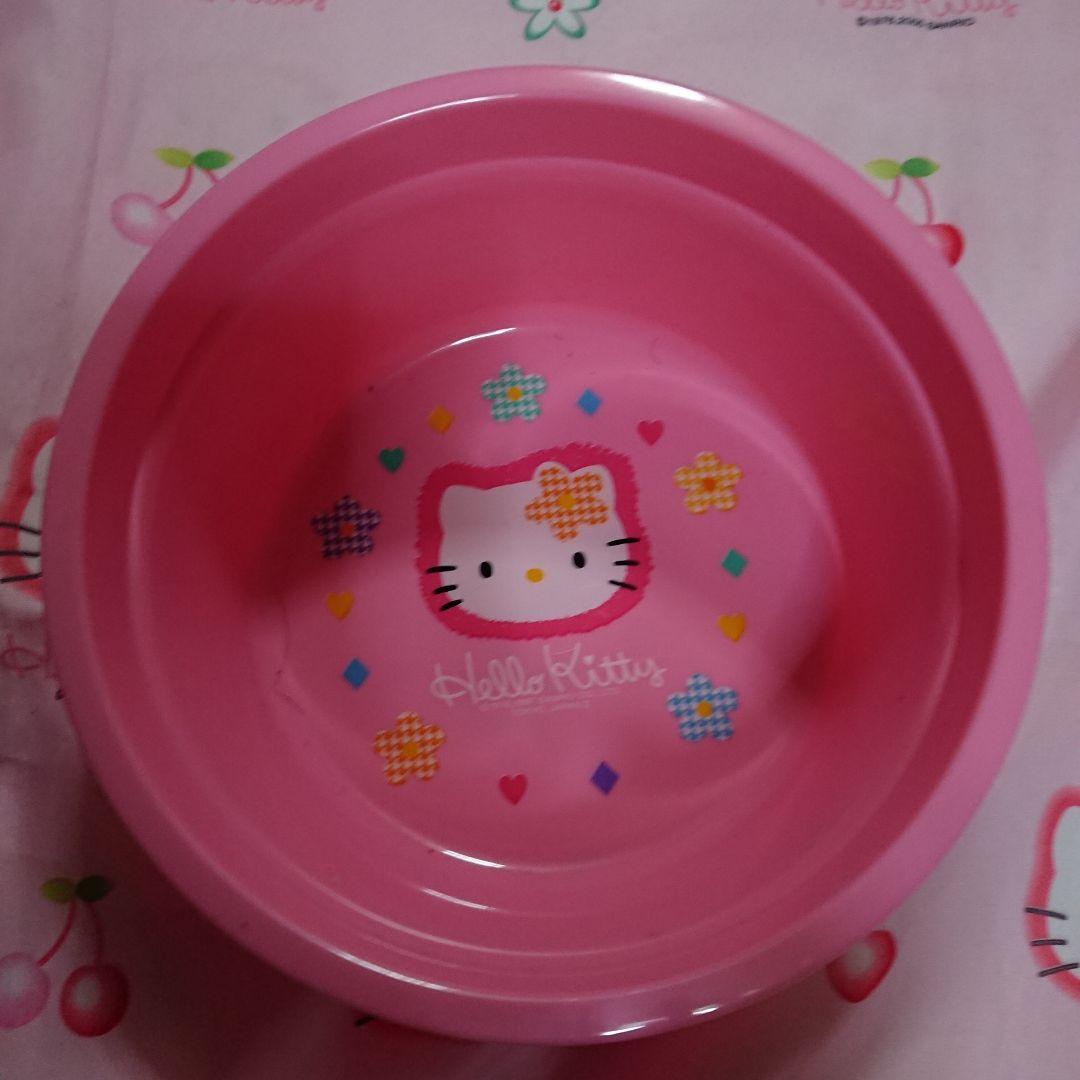 千鳥柄キティバケツ、湯おけ