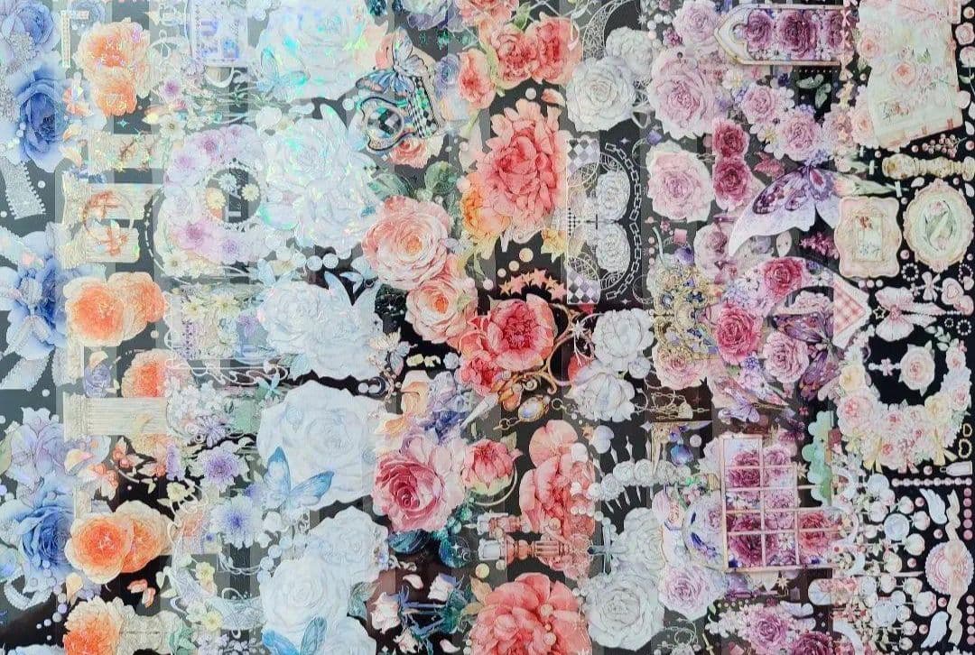 切売セット ★ 海外 マスキングテープ マステ PET 花 おすそ分け まとめ売