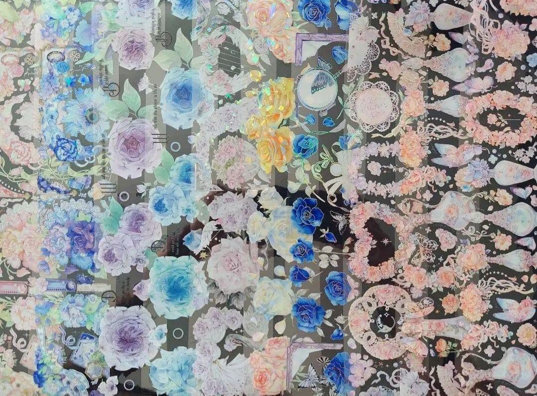 切売セット ★ 海外 マスキングテープ マステ PET 花 おすそ分け まとめ売