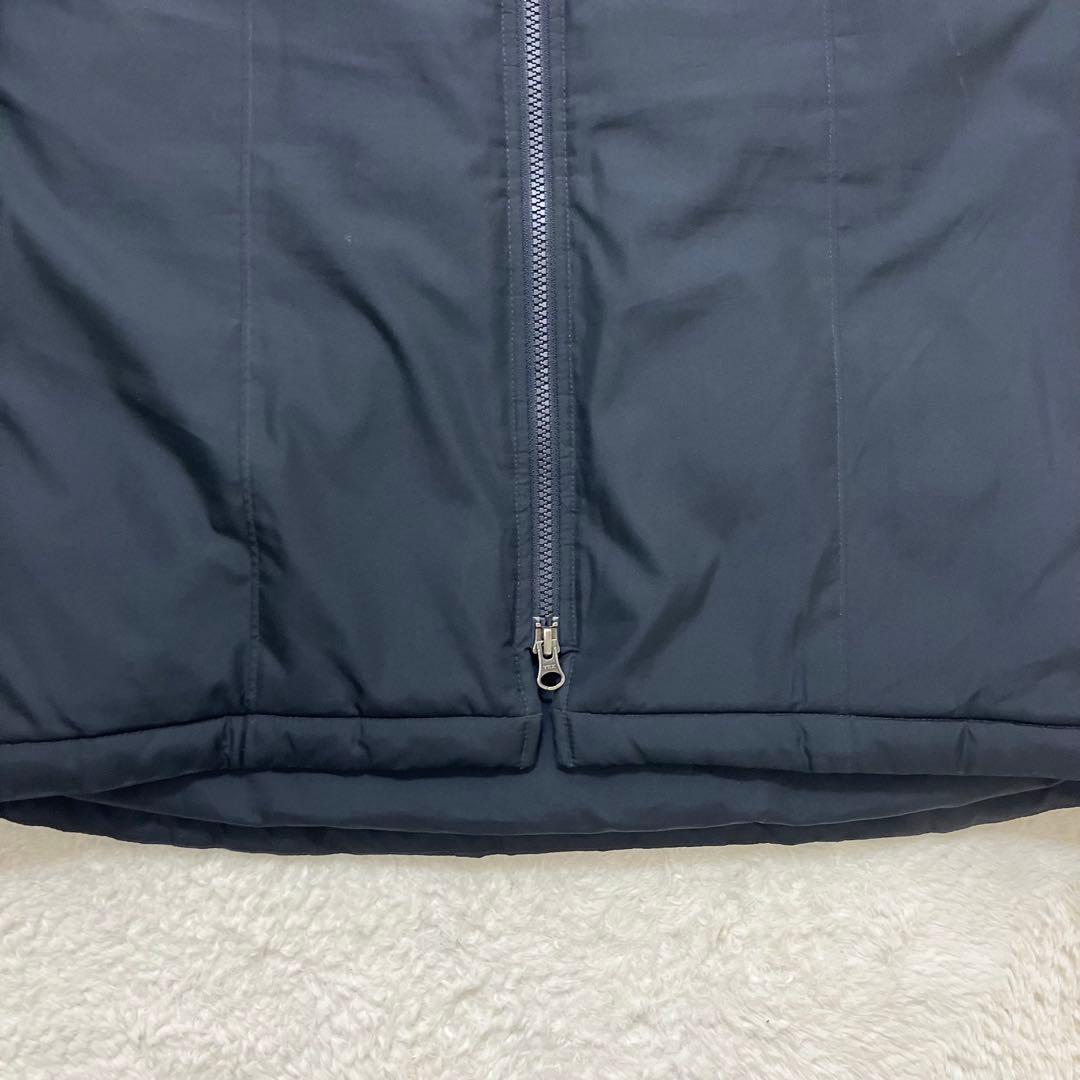 アンダーアーマー✨ロング ベンチコート 黒 フード ロゴプリント 男女兼用