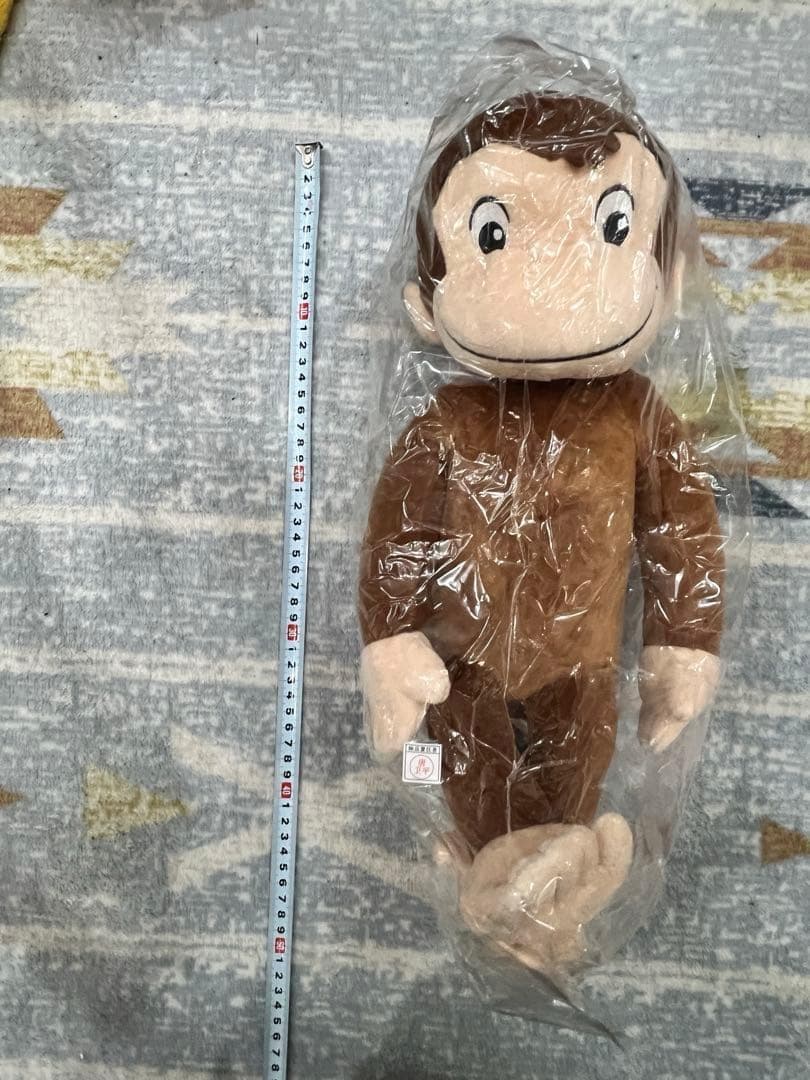 16個★おさるのジョージ メガジャンボぬいぐるみ ニョッキジャンピー 60cm