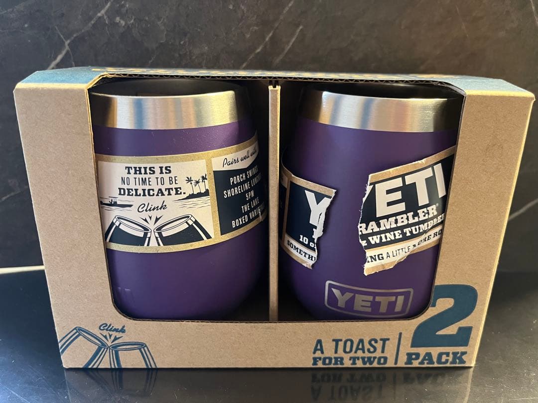 バーベキュー・調理用品 YETI Rambler Wine Tumbler 2 pack