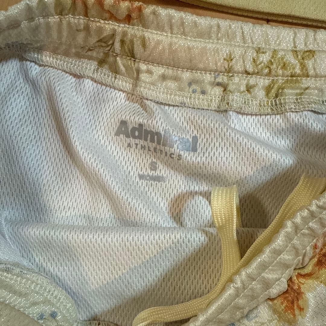 Admiral テニスウェア ライトイエロー 花柄スカート