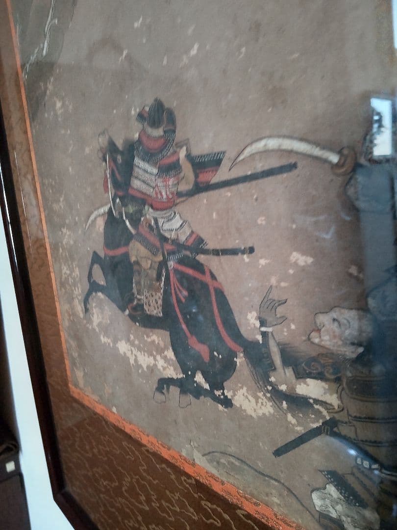 古画源平一ノ谷合戦圖額/江戸時代