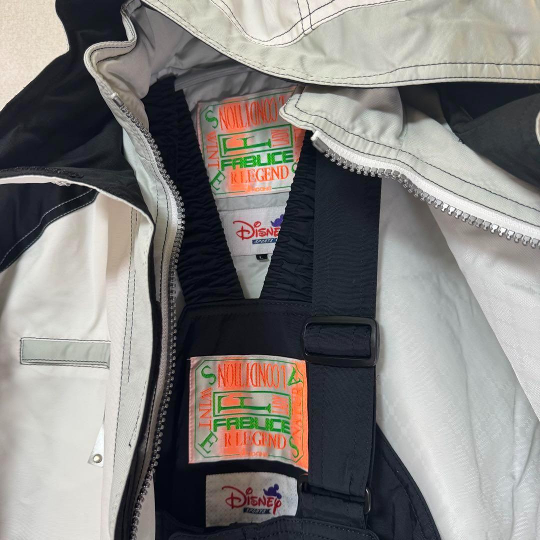 【Ｌサイズ】ディズニー ドナルド スキー スノー ウェア セットアップ 上下