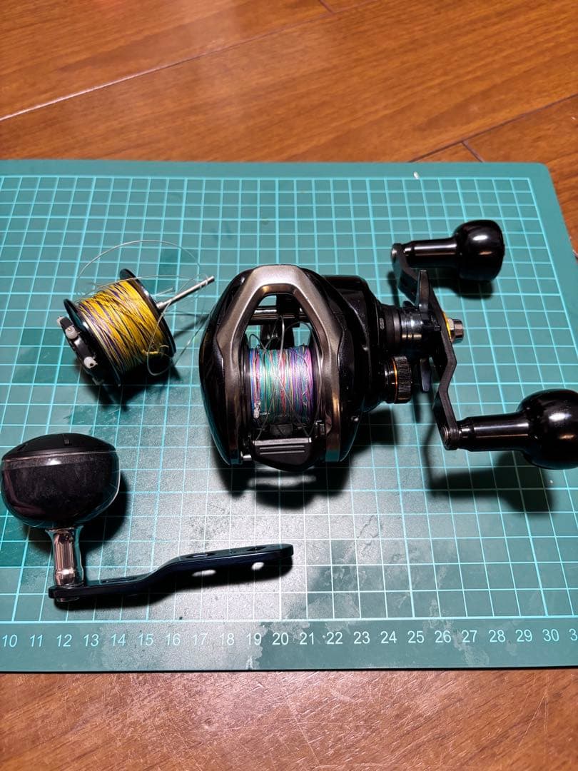 シマノ 17グラップラー300HG 替えスプール＆ゴメクサスハンドル付き