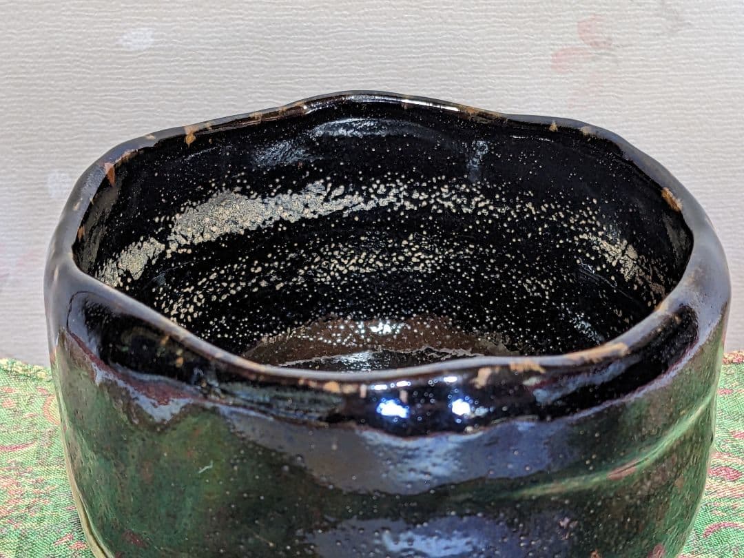 ♦赤膚焼 幕末明治 遠州七窯 赤膚山印 抹茶盌 コレクション 骨董品アンティーク