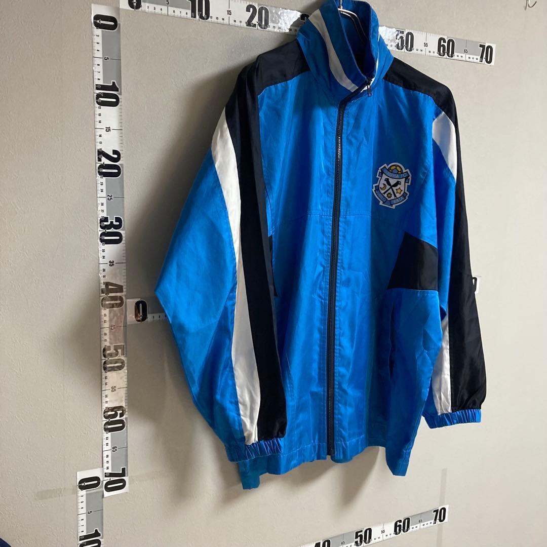 90s YAMAHA ヤマハ ジュビロ磐JUBILO ナイロンジャケット 青黒白