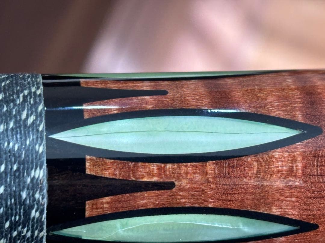 【希少6剣/ケース付】JOSSプレイキュー E02902 貝インレイ19.3oz