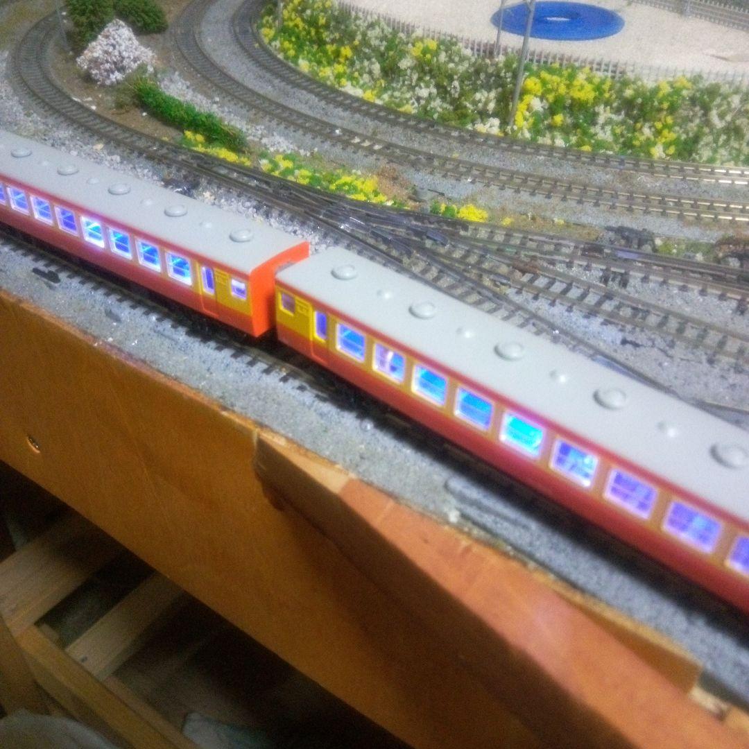 155系修学旅行電車「ひので号」8両セット室内灯付