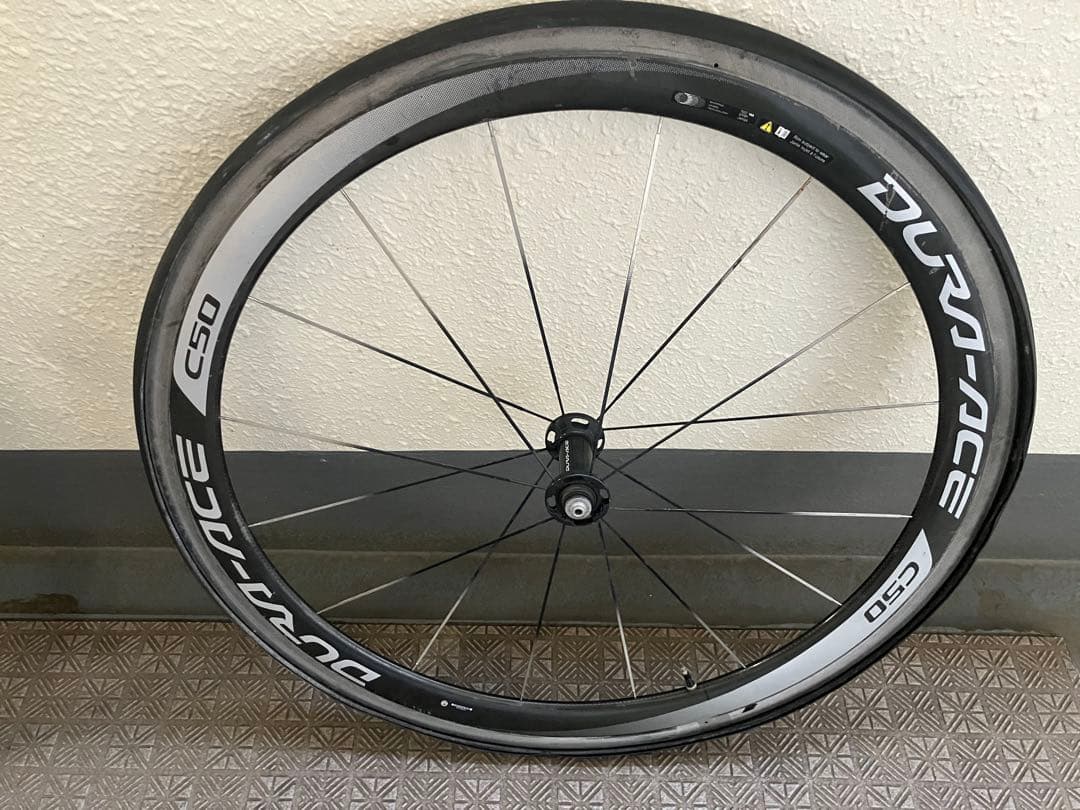 100km未満使用SHINANOシマノDURA-ACEチューブラーホイールC50