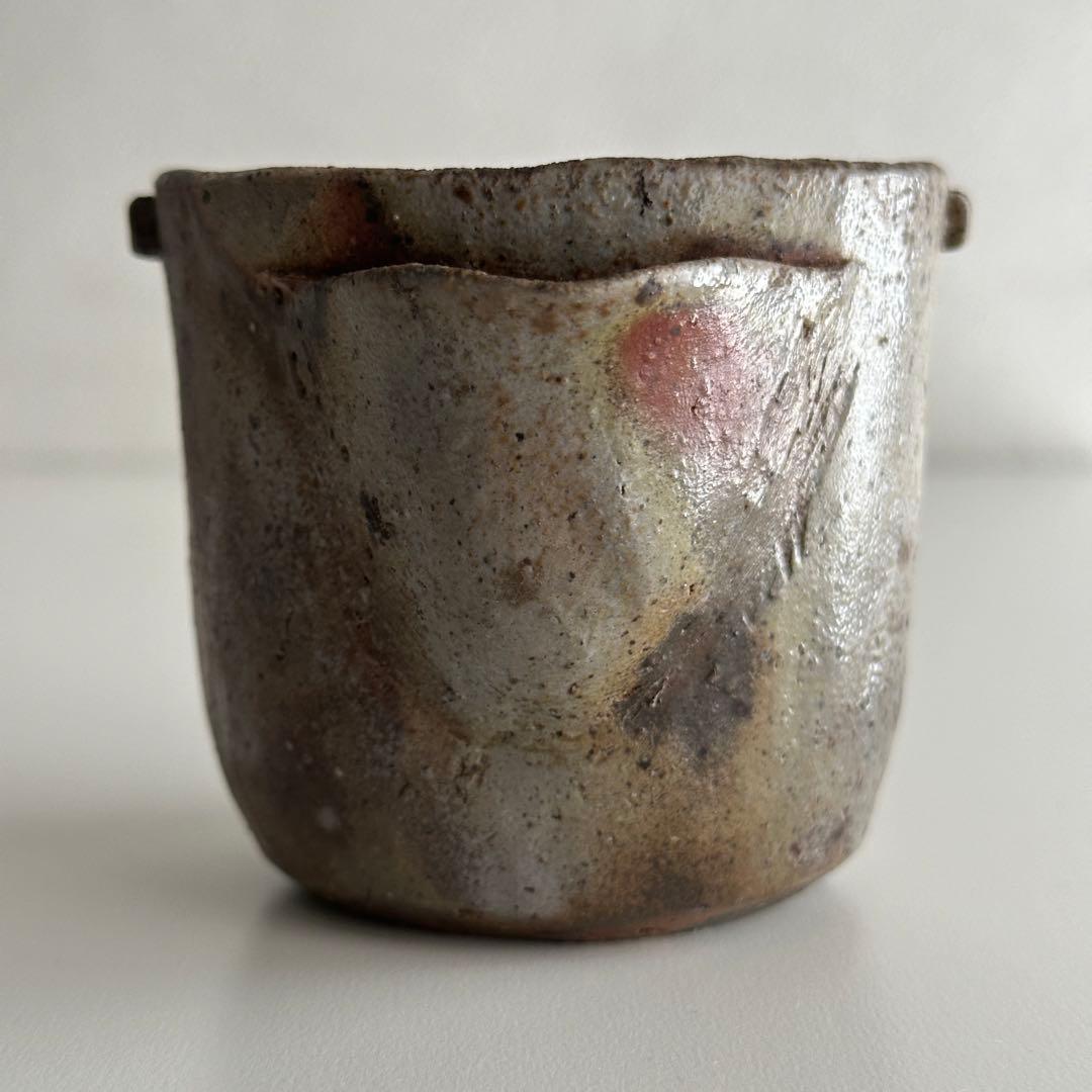 山本陶秀 備前 茶器 宝瓶 蓋なし品 合わせ箱