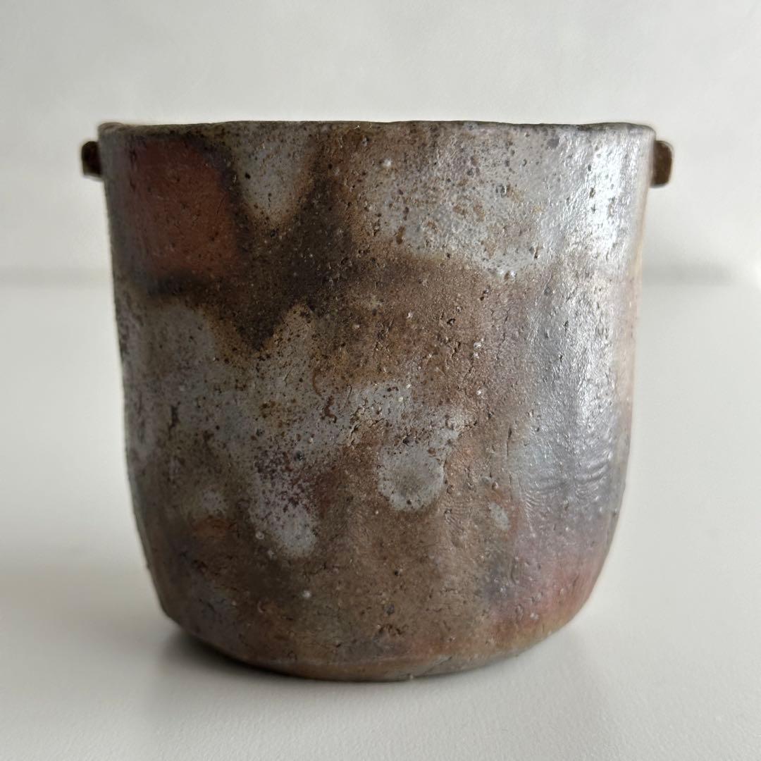 山本陶秀 備前 茶器 宝瓶 蓋なし品 合わせ箱