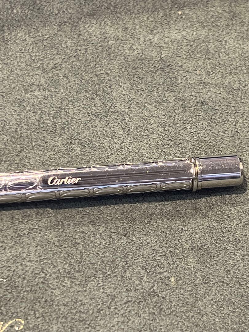 美品⭐️Cartier ボールペン サントスCドゥ　シルバーカラー