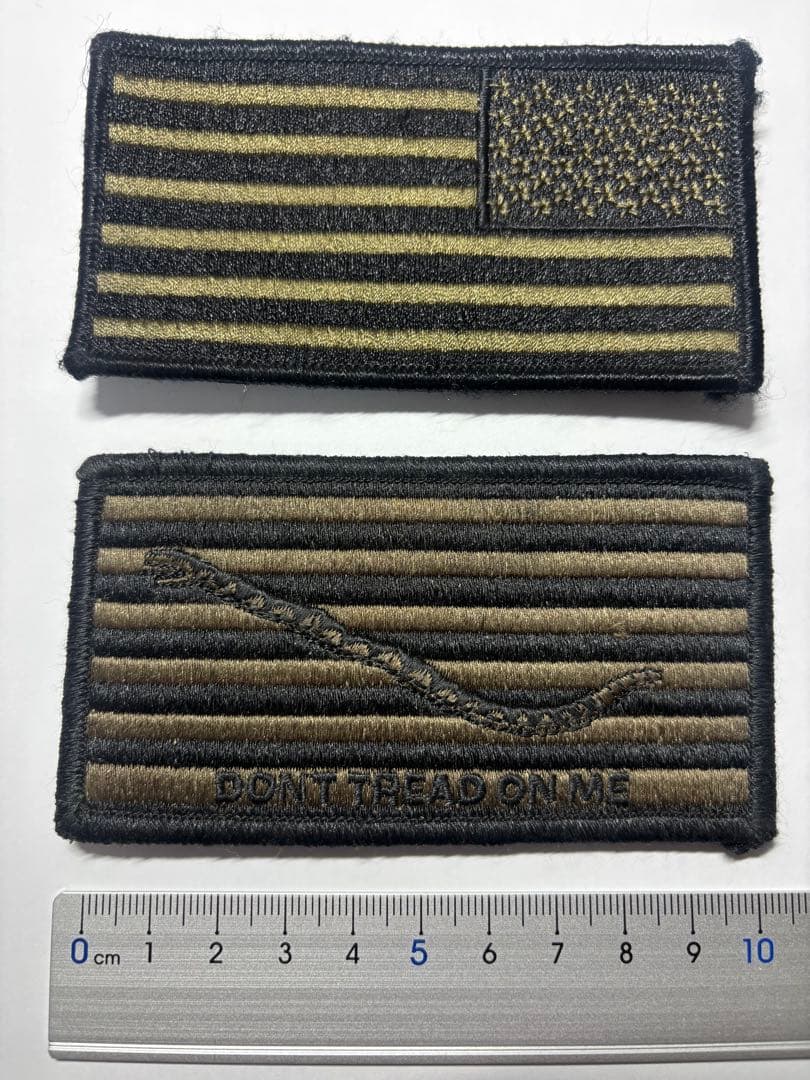 【米軍 レア 正規品】アメリカ国旗 フラッグ パッチセット