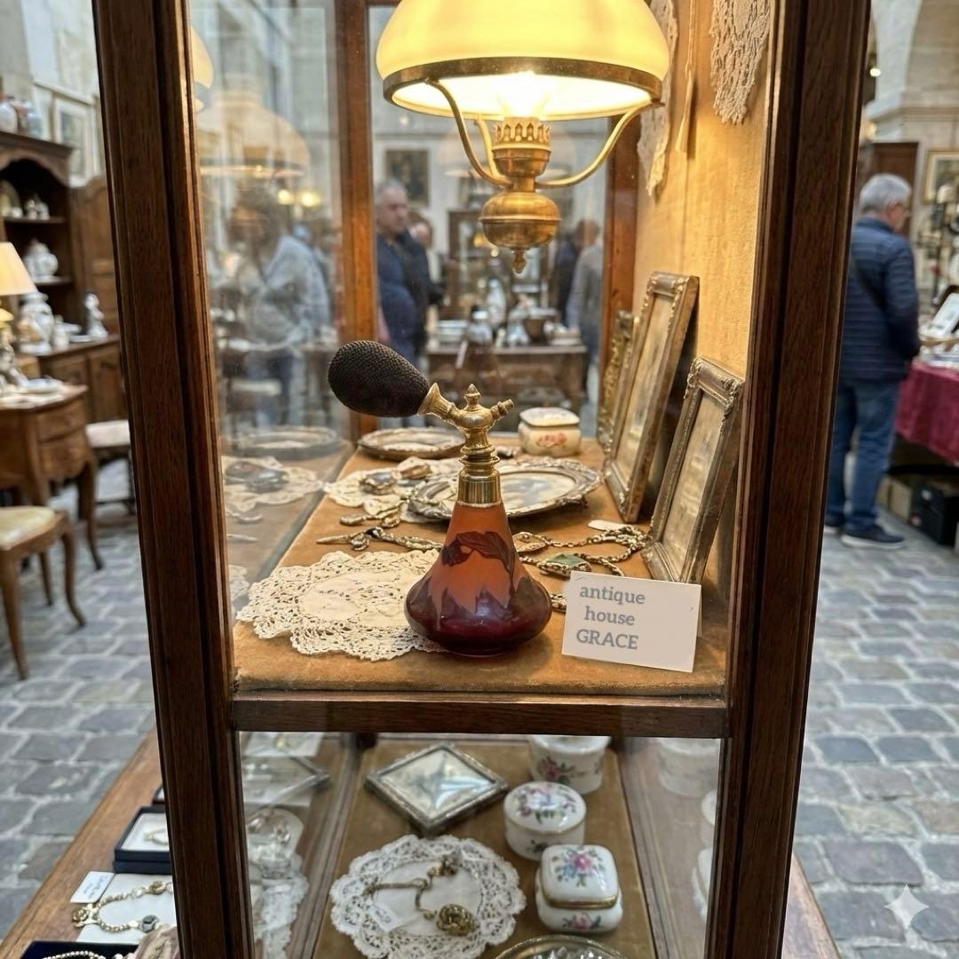 エミールガレ　エミール・ガレ　香水瓶　パフューム　フランス製 本物 ナンシー