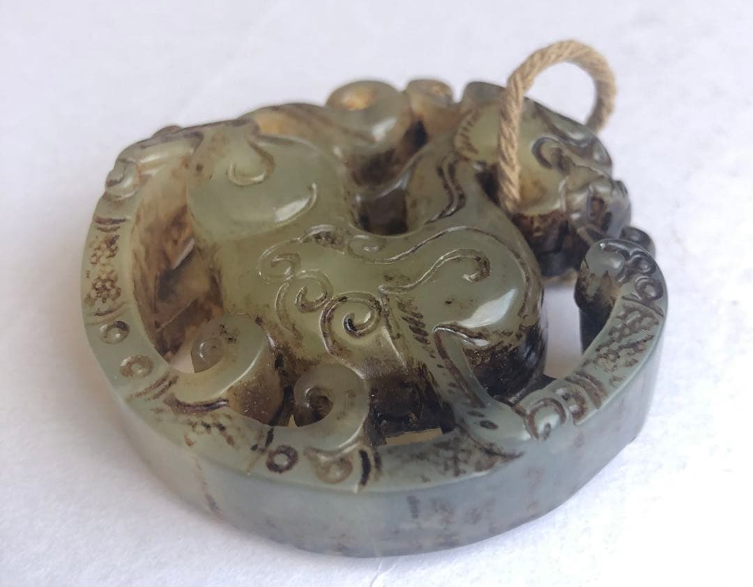 玉石アンティークオブジェ魔除け怪物怪獣