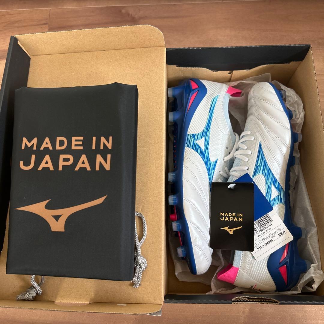 【新品未使用、箱、袋付き】モレリアネオ4β ジャパン JAPAN 26.0