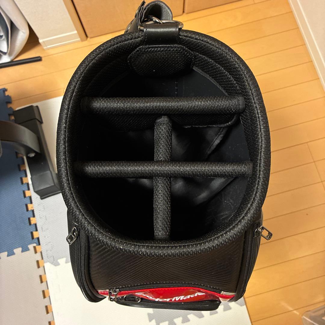 TaylorMade キャディバッグ　オーステック　赤黒　9.5inch