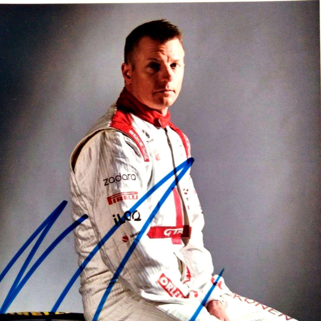 セール中…キミ・ライコネン直筆サイン入り2Lサイズ写真…