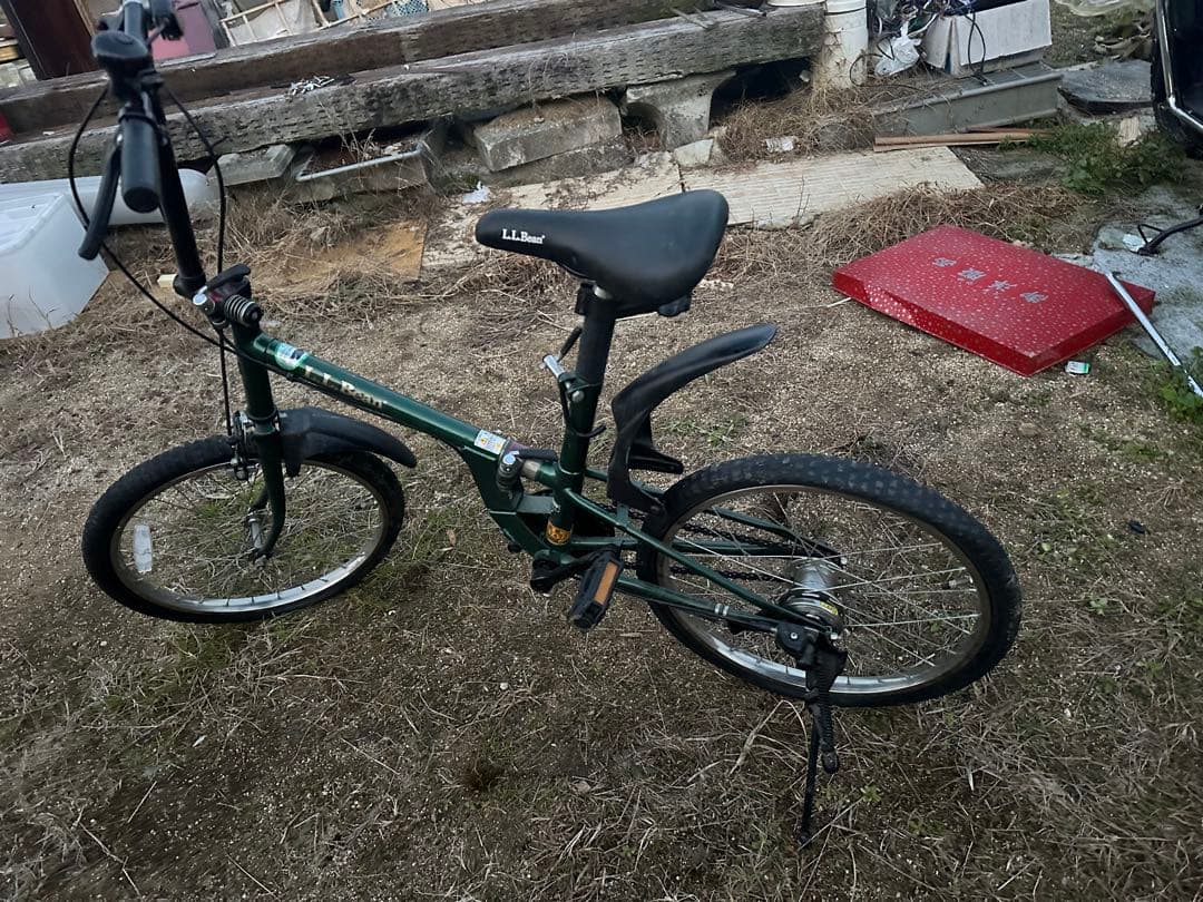 L.L.Bean 折りたたみ自転車 ダークグリーン！