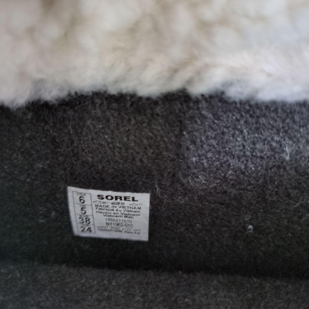 SOREL 防水ファー付きブーツ ブラック
